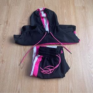 New Look Woman Sport Bike Set,Black&Pink, Size M